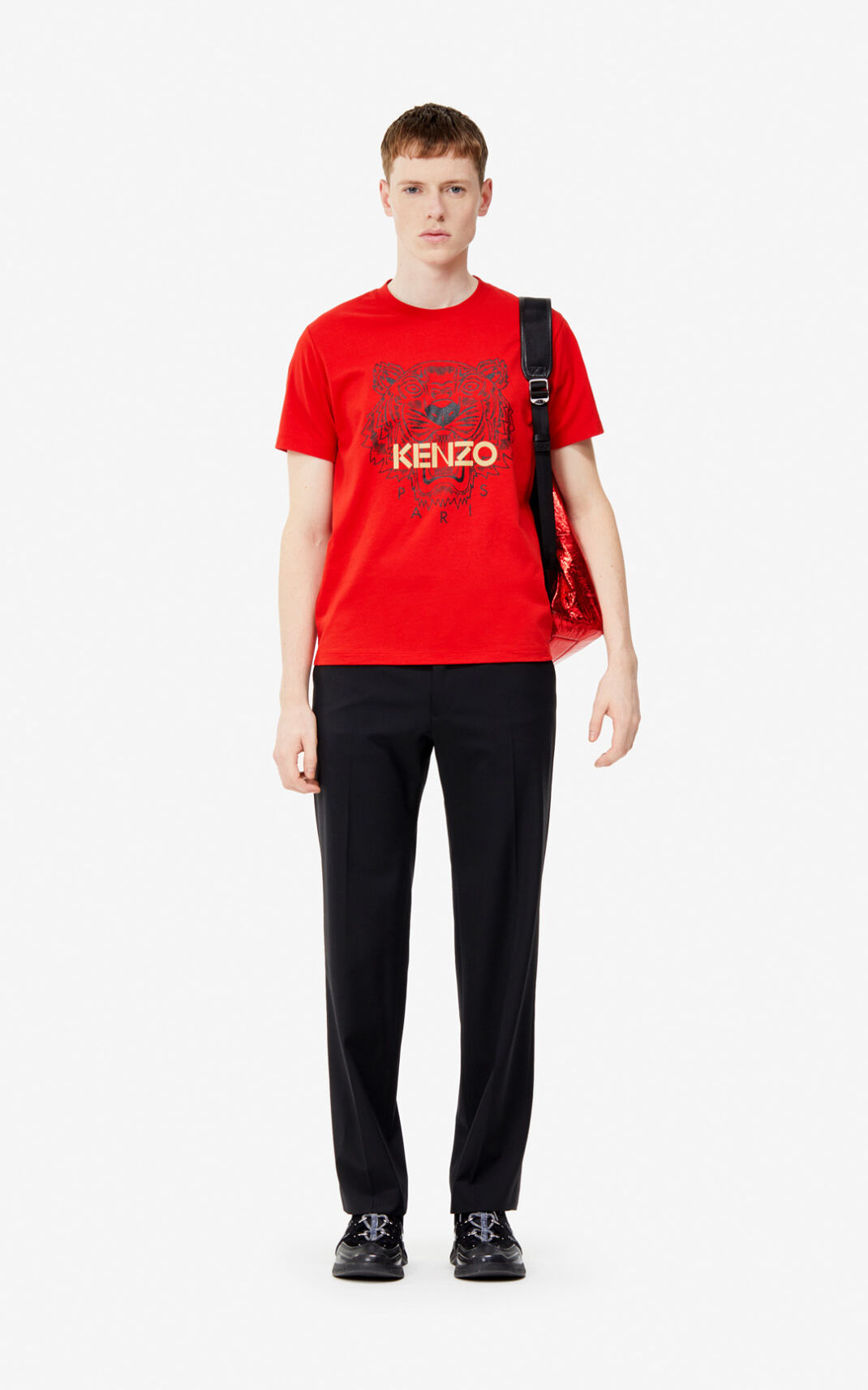 T Shirt Kenzo Homme Tiger Rouge RQASK-6452